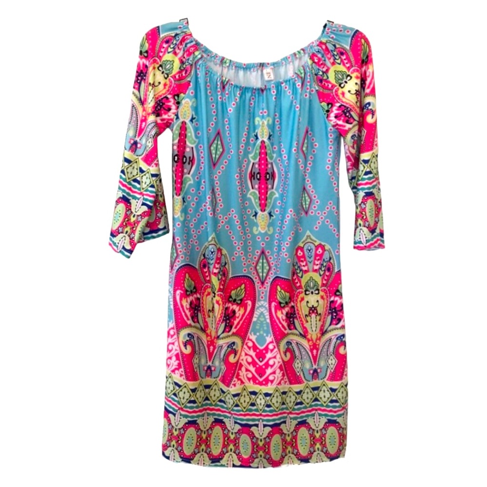 Beautiful Colorful Comfy Shift Dress